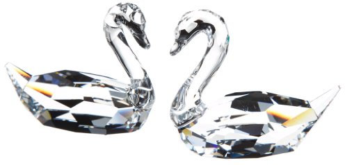 Swarovski Kristallfiguren Schwanenflirt 837154