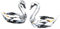 Swarovski Kristallfiguren Schwanenflirt 837154