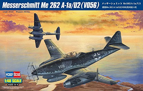 Hobbyboss 1:48 Scale Me 262 V056 Model Kit (Grey)