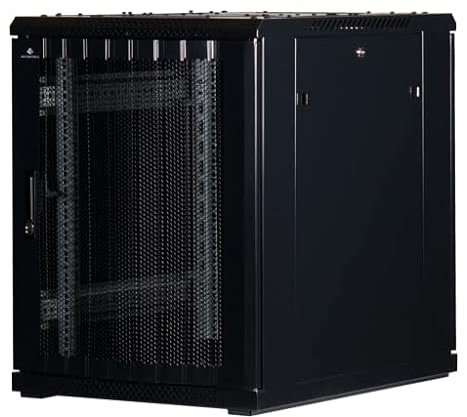 15 HE 19 Zoll - 19 Serverschrank mit Gitternetz-Türen vorne und hinten (BxTxH) 600x800x769mm - NEU! 19Power GmbH