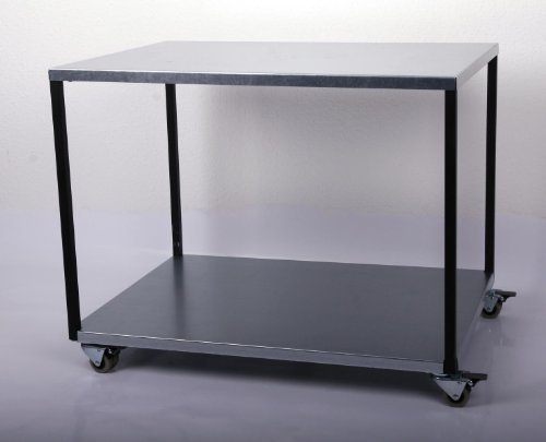 Rollwagen/Verpackungstisch HxLxB: 68x80x60cm, 2 Böden, verzinkt