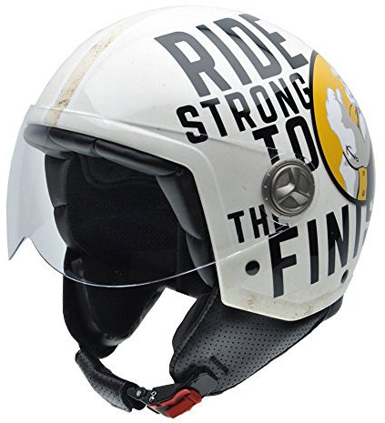 NZI Zeta Ride Motorrad Helm, Popeye Decoration, 57