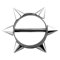 Piercingfaktor Intimpiercing Brust Schild mit Spikes