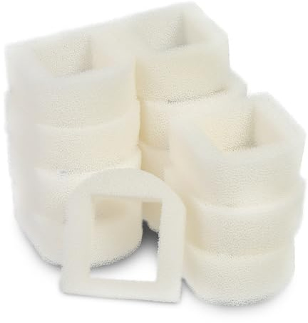 LTWHOME Replacement Foam Filter Compatible with Cat Fountain Drinkwell Stainless Steel 360, Lotus, Avalon, and Pagoda (Pack of 12)