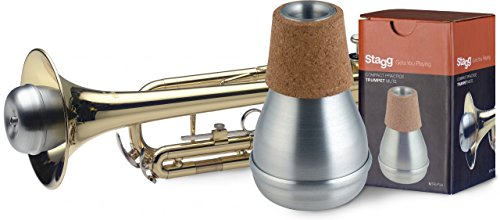 Stagg MTR-P3A Kompakter Übungsdämpfer für Trompete