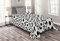 ABAKUHAUS Fußball Tagesdecke Set, Monochrome Balls Jungen, Set mit Kissenbezügen Waschbar, für Einzelbetten 170 x 220 cm, Weiß und Schwarz