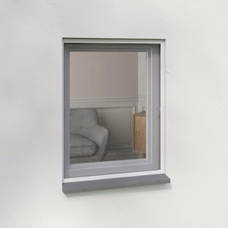 Moustiquaire Cadre Amovible Alu 100 cm x 100 cm Blanc