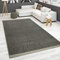 Paco Home Handgewebter Teppich Flachgewebe 100% Wolle Skandinavischer Stil in vers. Farben, Grösse:160x230 cm, Farbe:Grau