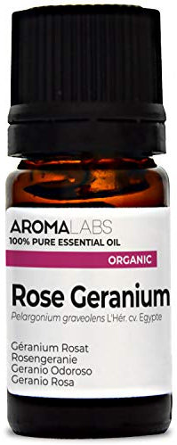 Aroma Labs - Geranio Odoroso BIO - Olio Essenziale Chemiotipizato e Certificato AB - 10 mL