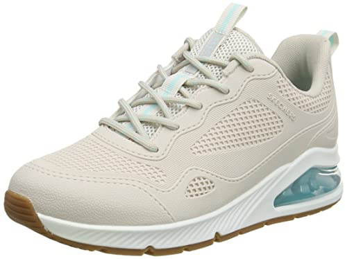 Skechers Damen UNO 2 Traveler Sneaker, Off White KPU/Mesh Trim, 37 EU