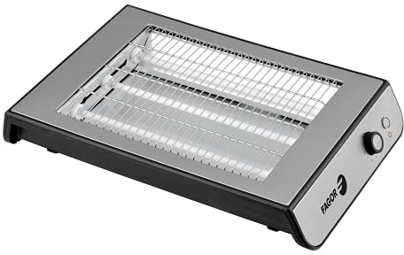 FAGOR - Tostador plano QuickToast Inox 900W de potencia y exterior completo de acero inoxidable. Triple resistencia y 6 posiciones de tostado.