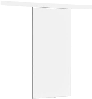 Mirjan24 Sistema di porte scorrevoli Multi Set completo per porte scorrevoli divisorie porte interne (bianco, modello 100, con chiusura automatica)