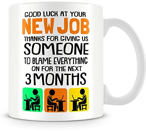 MUGGZ Work Colleague Funny Gift Mug – Good Luck at Your New Job – Custom Funny Coffee Mug – Unique Gift for Friends & Family