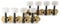 GEWA 545578 machine heads Mandolin burnished antique, silver