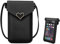 FuninCrea Handytasche zum Umhängen mit Touchscreen, Mode PU Leder Handy Umhängetasche Damen mit transparentem Fenster, Kleine Handy Umhängetasche Damen mit Riemen für Handy, Karte, Telefon
