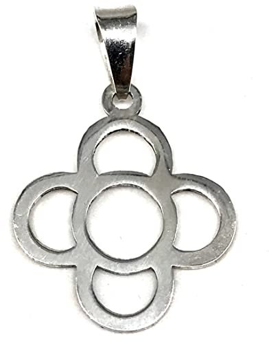 MASBARATA COLGANTE FLOR DE PANOT PLATA DE LEY 925/1000