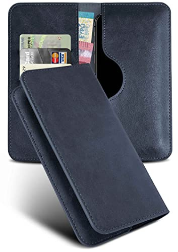 moex Purse Case für Google Pixel 7 Handytasche mit Geldbörse, Klapphülle aus PU Leder mit Kartenfach, Flip Case Schutzhülle 360 Grad Rundumschutz Booklet Lederhülle, Blau