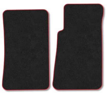 Mazda MX-5 (1998-2006) Carpet Car Mats | Red Edge Trim Tailored Fit Floor Mats Full Coverage Protection Accessories Easy Clean Anti Slip Made in the UK