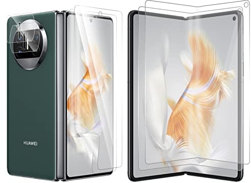 MiKoyi Protector de Pantalla Compatible con HUAWEI Mate X3 5G, [2+2+2 Piezas] Protector de Pantalla Flexible TPU Dureza 9H Protección de la Cámara Antiarañazos para Huawei Mate X3o 5G