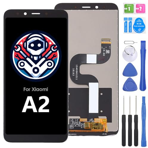 iYAiYO Pantalla LCD Digitalizador Pantalla Táctil Reemplazo Compatible con Xiaomi A2 M1804D2SG, M1804D2SI Pantalla Completa con Herramientas-Negro