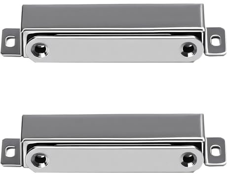 TBACW 2 Pack Magnetic Door Catch Cupboard Door Magnets Stainless Steel Drawer Magnet Cabinet Door Magnetic Catches Latches for Wardrobe Kitchen Magnetic Cabinet Door