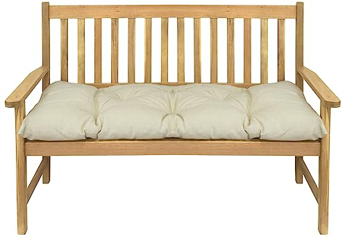 Herlag Bankauflage Venezia 150x50x10cm Beige Sitzkissen Gartenbank Outdoor-Auflage Bankpolster Sitzbank/Hollywoodschaukel/Gartenmöbel