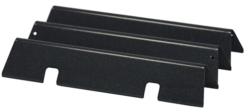 38,9CM 67045 Flavorizer Bars für Weber GS4 Spirit II I 200 Series E210 S210 E220 S220 (mit vorderen Bedienknöpfen) , 7635 Porzellanemaille Hitzeschild für for Weber GS4 Ersatzteile Aromaschienen