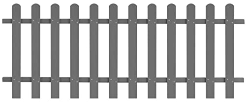 ShGaxin Lattenzaun, Zaunelemente, Steckzaun, Teichzaun, Zaun Garten, Sicherheitszaun, Zäune Für Garten, Gartenzaun, WPC 200 x 80 cm