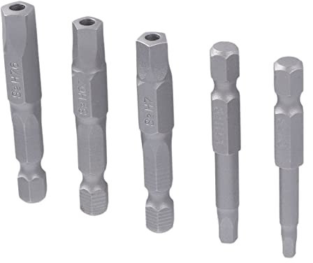 Juego de Destornilladores, Juegos de Brocas Juego de Brocas de Estrella 5 Piezas Juego de Puntas de Destornillador de Cabeza Pentágono Magnética Juego de Brocas de Llave Juego de