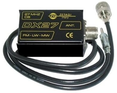 ZETAGI DX 27 CB Radio/Car Radio Connector. Use same antenna for CB Radio and Car Stereo