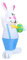 CIYODO 1 Satz Kaninchenmodellpuppen Dekormodelle Gartenhase Osterhase Ostern Party Requisiten Partyzubehör Kunststoff Cartoon