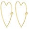 Made by Nami Herz Creolen Gold Edelstahl Schmuck Damen 50mm Geschenk Freundin Wasserfest