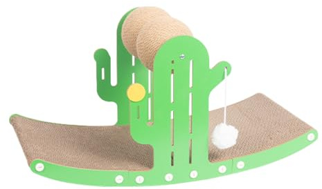 Katzenkratzbrett, Karton Katze Kaktus Schütteln Kratzbrett, Interessantes Indoor Pet Relaxing Toys, Cat Scratcher Karton für Innenmöbel Schützer, Haustierbedarf