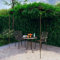 Pergola de Jardin Marron Antique 3x3x2,5 m Fer,Maison & Jardin,Pelouses & Jardins,Vie en extérieur,Structures extérieures,Arches, treillages & pergolas de Jardin,Brun,28.66 LB,313997