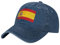 Gorra de béisbol lavada con la bandera de España para adultos, elegante y transpirable con correa ajustable, Azul marino, talla única