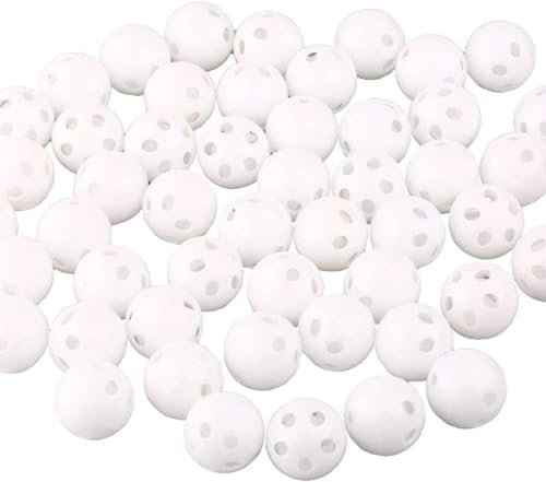 SquarezhenBo 10Pcs White Rattle Inserts, Noise Maker Ball, Squeaky Replacement Toy for Pet Baby - 28mm