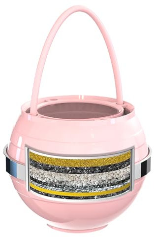 Beati Faucet Bath Filter for Tub - Kinder Water Filter for Bathtub, Hard Water Softener to Remove Lead,Chlorine and Fluoride, Improve Skin, Hair and Nails Condition,Pink