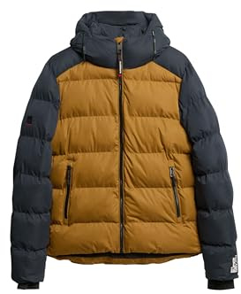 Superdry Herren Sport Steppjacke in Blockfarben mit Kapuze