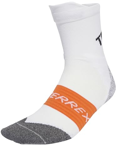 adidas Unisex Terrex Xperior CLIMACOOL Trail Crew Socks, white, 4.5-6