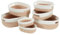Sagittar Set of 7 Storage Basket Woven Cotton Rope, Hand Knitted Storage Basket for Organising and Storing Clothes or Daily Necessities, for Kids Room Living Room Bathroom