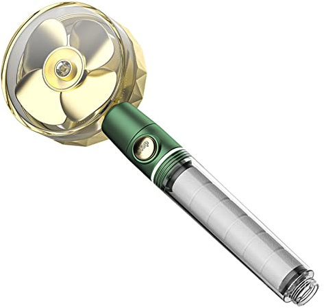 Hand-Duschkopf Hochdruck-Turbo-Ventilator-Duschkopf, handgeführter 360-Grad-Propellerstrahl, massierende Hydrojet-Spa-Dusche