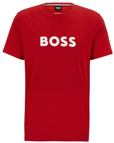 BOSS Herren Shirt Crew-Neck T-Shirt RN, Farbe:Rot, Artikel:-610 medium red, Größe:XL