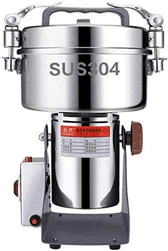 Superfine Mill 800G in Acciaio Inox per Alimenti e Cereali, macina Erbe, polverizzatore