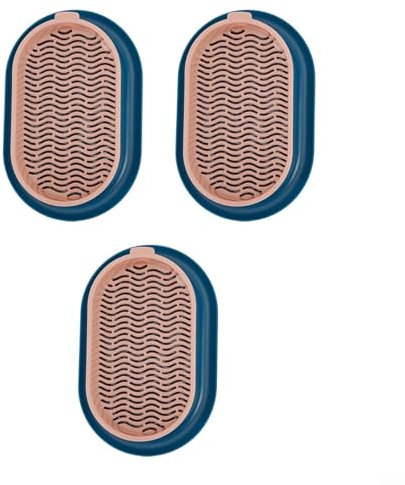 Umweltfreundliche Katzengrasbox aus Kunststoff, für den Anbau von nahrhaftem Gras im Innenbereich (Indigo + Pulver)