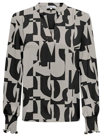 Onlmette V-Neck Ls Smock Top Noos WVN