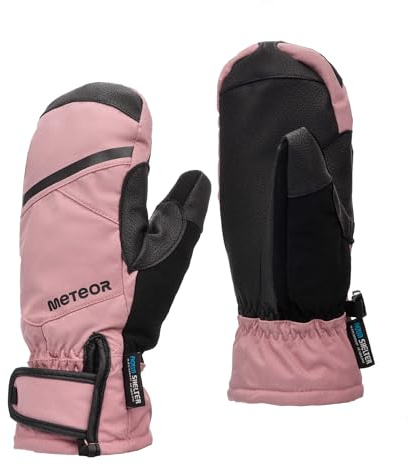 meteor Hazy Damen Winterhandschuhe Fäustlinge – wasserdicht Winddicht – warm gefütterte Skihandschuhe – ideal für Skifahren Rodeln Schnee und Outdoor‑Aktivitäten