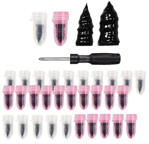 Hosrivae 30+1PC Reifenreparatur-Set mit Gumminägeln für Auto, Motorrad, LKW, Bus und Landwirtschaftsreifen – 2 Größen (klein 0,5 x 1,2 cm, groß 0,27 x 0,50 cm)