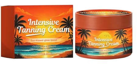 Intensive Self Tanning Gel, Self Tanning Oil, Sunbed Cream, Carrot Oil for Tannings with Natural Extract, Quick Body Tannings Moisturiser for Outdoor Beach, for All Skin Types (1PC)