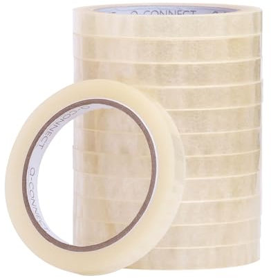Q-Connect Nastro adesivo, 12 mm x 66 m (confezione da 12)