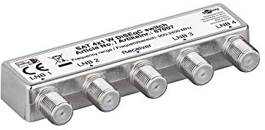 Goobay 67007 DiSEqC 2.0 Umschalter 4x1 - mit Wetterschutzhaube